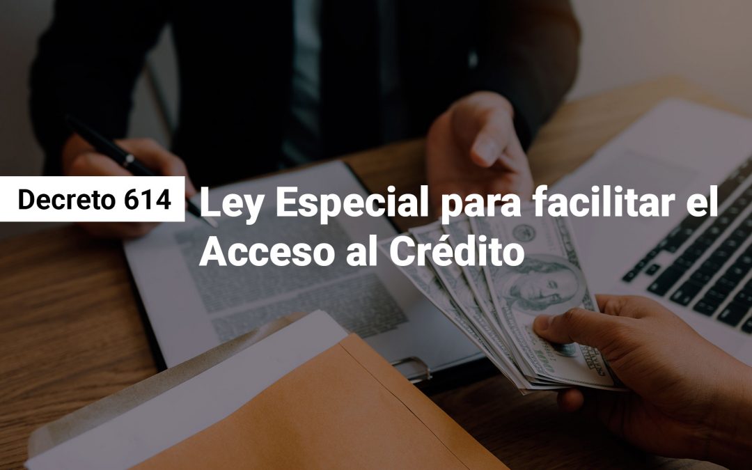 Decreto Legislativo 614: Ley Especial para Facilitar el Acceso al Crédito